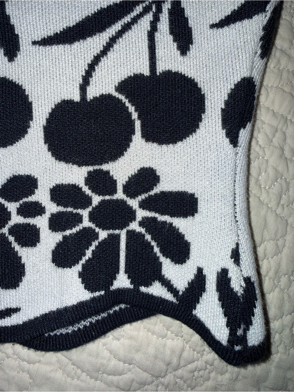 Anthropology- Agathe Marty Printed Scallop Sweater Tube Top - Picture 7 of 9